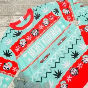 Cheech & Chong Merry Kushmas Ugly Christmas Sweater